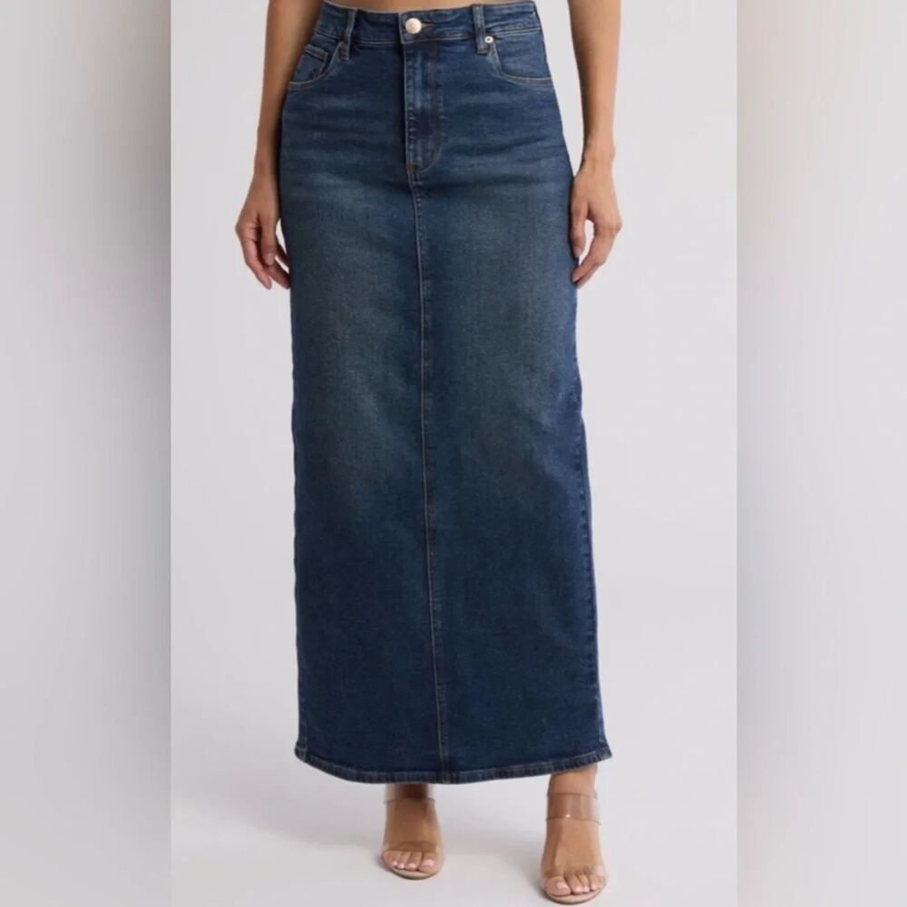 sts blue Niki Denim Pencil Maxi Skirt Size 27/4 - Long Jean Boho Western Style